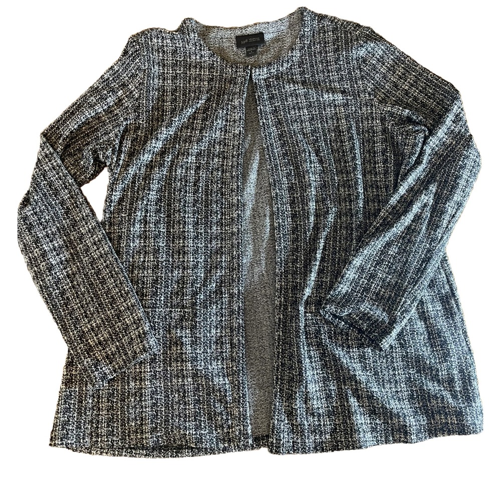 J Jill Women Sweater Small Black Cardigan Wearever Stretch Light Spring
